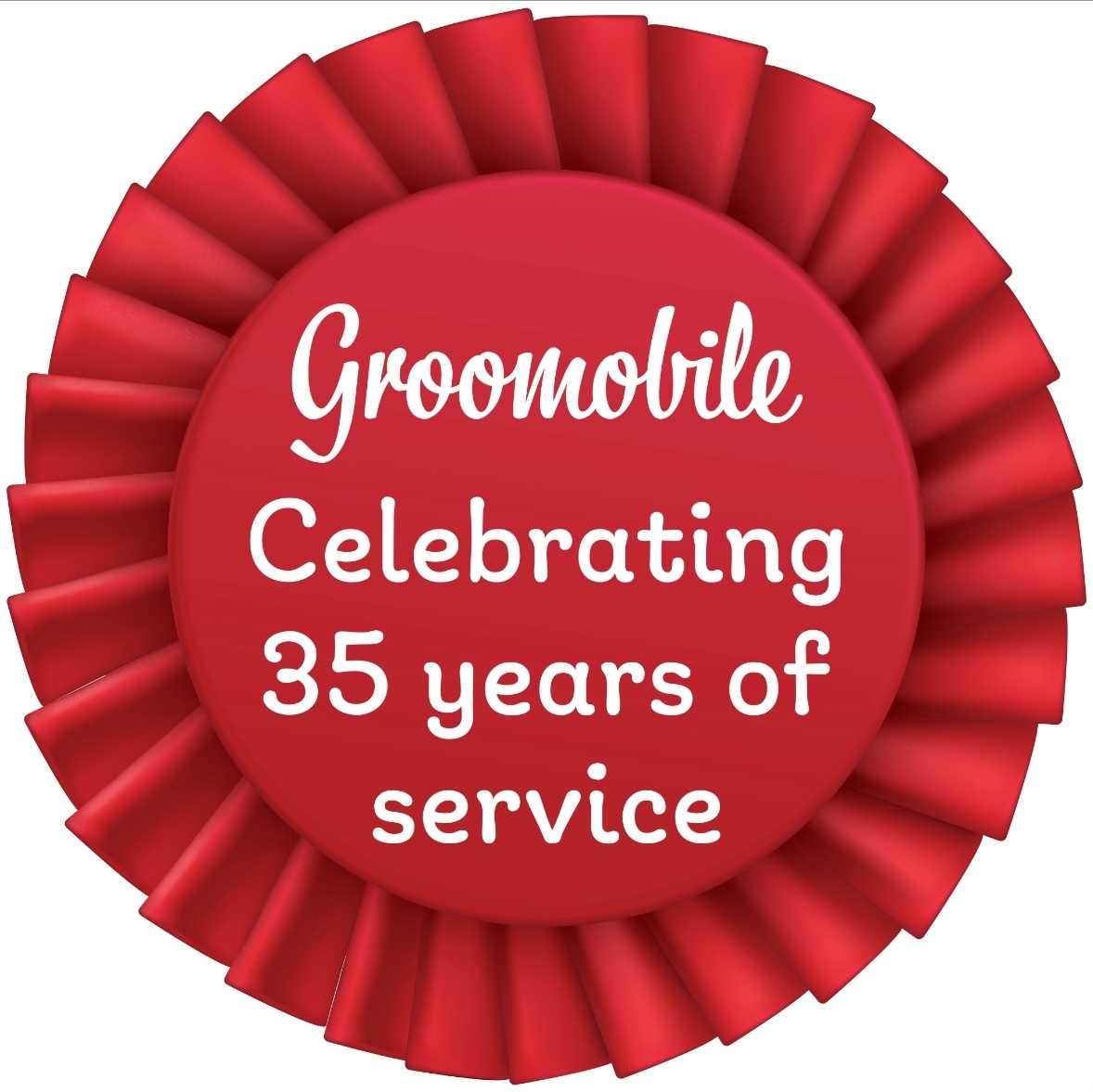 Groomobile celebrating 35 years of service